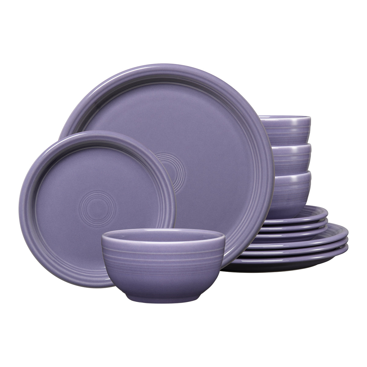 Fiesta Lavender Bistro Coupe 12-Piece Dinnerware Set, Service for 4