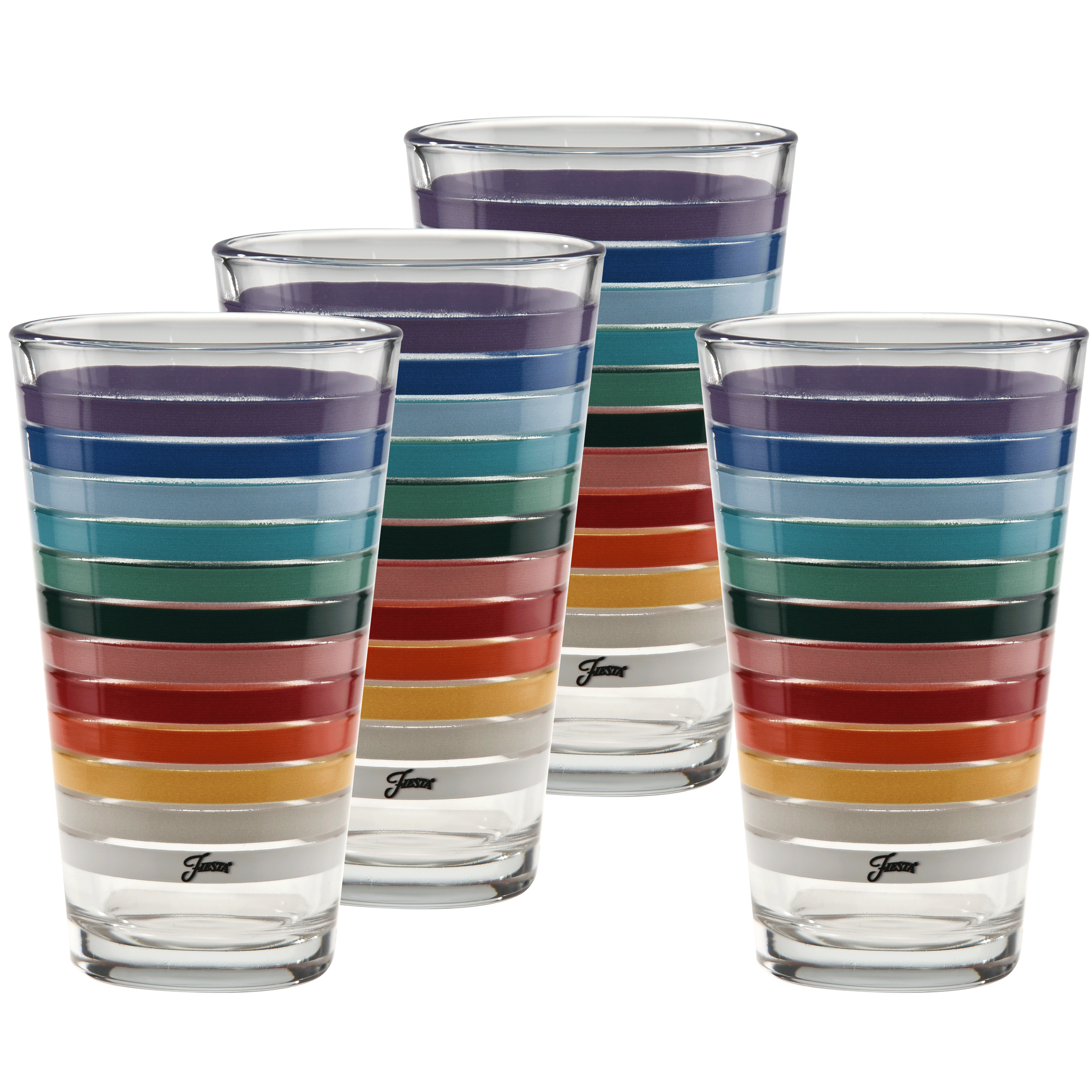 Fiesta 16 oz. All Colors 2026 Cooler Glass - Set of 4