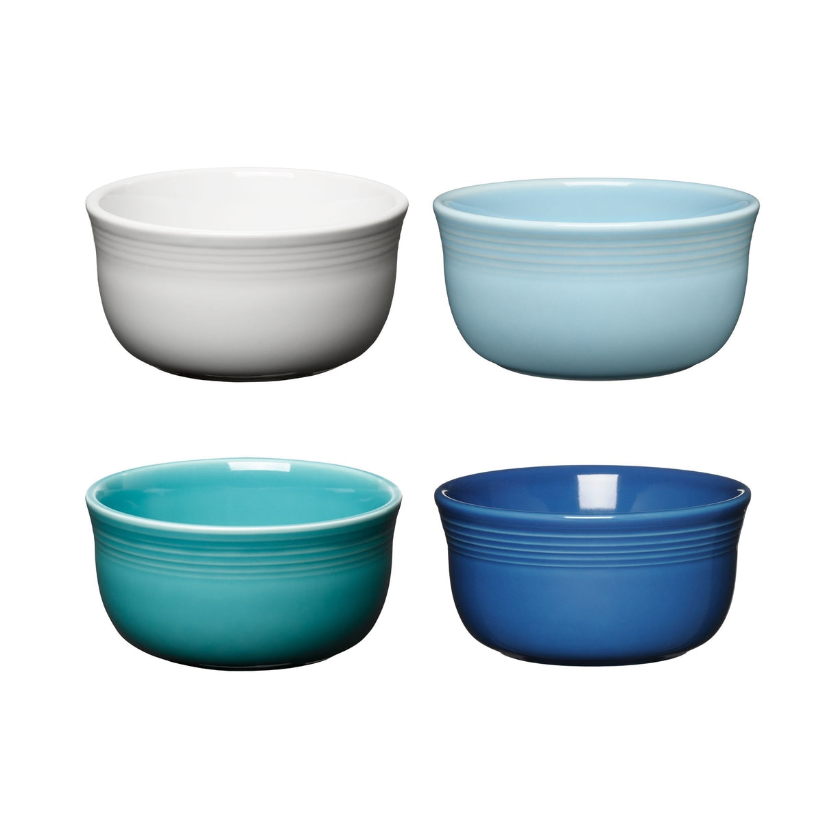 Fiesta Mixed Coastal Blues All-Purpose 6-Inch 28OZ Gusto Bowls, Set of 4 - Image 3