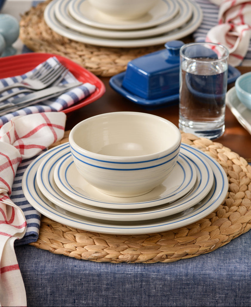 Fiesta Americana Lapis Band Classic Bistro 3-Piece Dinnerware Set, Service For 1 - Image 4